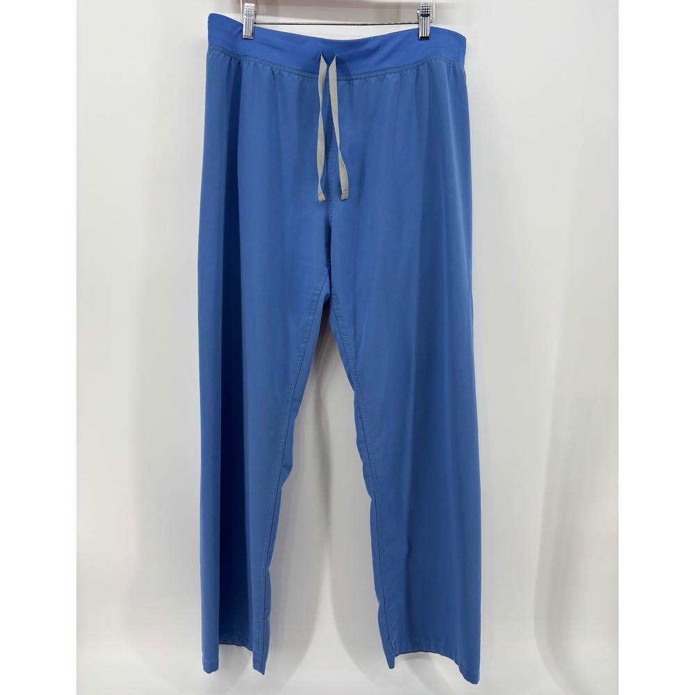 FIGS Livingston Straight Leg Scrub Pants Women's L/T Ceil Blue